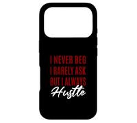 Custodia per iPhone 17 Pro Maroon Rosso Borgogna Raramente Mai Sempre Hustle Maroon