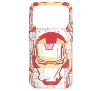 Custodia per iPhone 17 Pro Marvel Iron Man Tony Stark - Casco impiombato