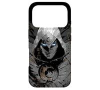 Custodia per iPhone 17 Pro Marvel Moon Knight - Geroglifici egiziani con occhi luminosi, colore: Nero