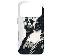 Custodia per iPhone 17 Pro Maschera antigas Monna Lisa Street Art Graffiti Guerriglia Urbana
