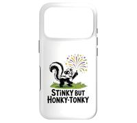 Custodia per iPhone 17 Pro Mascotte umoristica della puzzola, puzzolente ma Honky-Tonky