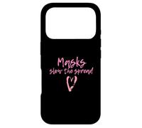 Custodia per iPhone 17 Pro Masks Slow The Spread Cute Pink Heart Face Mask For Girls