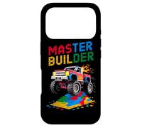 Custodia per iPhone 17 Pro Master Builder Monster Truck Bambini Building Blocks Brick Boys