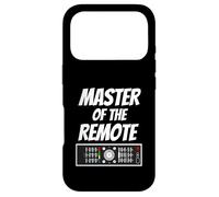 Custodia per iPhone 17 Pro Master of The Remote - Regalo scherzo per papà, slogan divertente