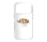 Custodia per iPhone 17 Pro Mastiff Yoga Dog Day 3 Tentativo