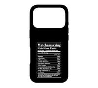 Custodia per iPhone 17 Pro Matchamaxxing Valori nutrizionali Matcha Latte Funny