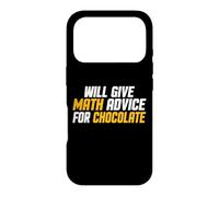 Custodia per iPhone 17 Pro Matematica, Insegnante divertente darà consigli di matematica per il cioccolato