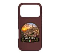 Custodia per iPhone 17 Pro Matera Italia Tramonto Vecchio e Città Mediterraneo Design
