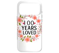 Custodia per iPhone 17 Pro Max 100 Years Loved Floral 100th Birthday Women 100 Years Old