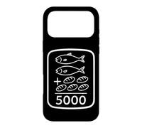 Custodia per iPhone 17 Pro Max 2 Fish 5 Breads Jesus Feeds 5000 Christian Bibbia Verso Citazione