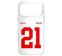 Custodia per iPhone 17 Pro Max 21 Bandiera Puerto Rico Orgullo Boricua Sport Taino Rosso Sangue
