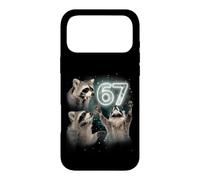 Custodia per iPhone 17 Pro Max 67 Meme Racoon Howling At The Moon 67 T-Shirt 6 7 Halloween