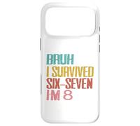 Custodia per iPhone 17 Pro Max 8° Compleanno Sei Sette Ragazzo Io Sono 8 Anni Bruh 6 7 Bday Kids
