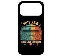 Custodia per iPhone 17 Pro Max 90's R&B Is My Love Language Boombox Design for Music Lovers