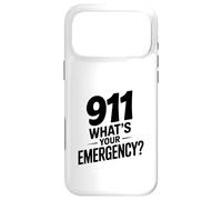 Custodia per iPhone 17 Pro Max 911 Qual è la tua emergenza Divertente umorismo del primo soccorritore