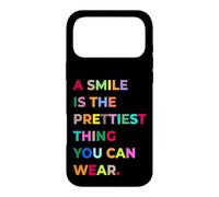 Custodia per iPhone 17 Pro Max A Smile Is The Prettiest Thing You Can Wear Quotes Graphic
