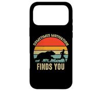 Custodia per iPhone 17 Pro Max A volte la motivazione ti trova divertente orso in esecuzione