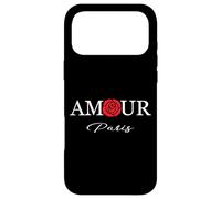 Custodia per iPhone 17 Pro Max Aamour Paris Rose Style I Love Paris, Enjoy Wear Cool Paris