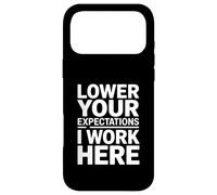 Custodia per iPhone 17 Pro Max Abbassa le tue aspettative Lavoro qui Umorismo in ufficio