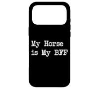 Custodia per iPhone 17 Pro Max Abbigliamento equestre divertente My Horse is My BFF