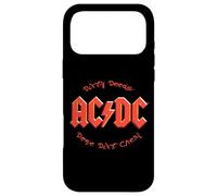 Custodia per iPhone 17 Pro Max AC/DC Dirty Deeds Done Dirt Testo script economico