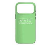 Custodia per iPhone 17 Pro Max AcCePt Tutti gli elementi accettati Chemistry Pun
