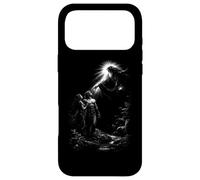 Custodia per iPhone 17 Pro Max Adamo ed Eva genesi creazione dio luce divina