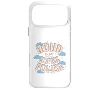 Custodia per iPhone 17 Pro Max ADHD è il mio super, potere retrò arcobaleno nuvola grafica