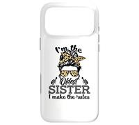 Custodia per iPhone 17 Pro Max Adult Messy Bun I make the rules Oldest 3 Sisters Siblings