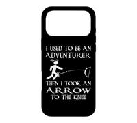 Custodia per iPhone 17 Pro Max Adventurer Then I Took an Arrow to the Knee Videogioco Geek