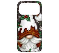 Custodia per iPhone 17 Pro Max Aesthetic Winter Gnome Christmas Pudding Hat Cute Snowflake
