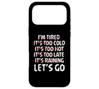 Custodia per iPhone 17 Pro Max Afflitto Sono stanco, fa troppo freddo, andiamo a divertirci in palestra