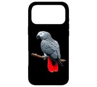 Custodia per iPhone 17 Pro Max Africano grigio pappagallo arte per gli amanti degli uccelli
