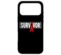 Custodia per iPhone 17 Pro Max Aids Survivor Hiv Nastro rosso aiuta guerriero - Giornata mondiale dell'aiuto