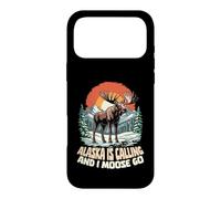 Custodia per iPhone 17 Pro Max Alaska Is Calling And I Moose Go Retro Vintage Divertente Alaska