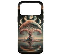 Custodia per iPhone 17 Pro Max Albero della Vita Fasi Luna Spirituale Tranquil Etereo Magico