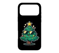 Custodia per iPhone 17 Pro Max Albero di Natale fresco con occhiali da sole