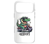 Custodia per iPhone 17 Pro Max Albert Fun Alligator - Moto, design per ragazzi, nome Albert