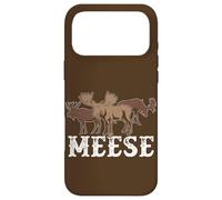 Custodia per iPhone 17 Pro Max Alce American Wildlife Divertente Plurale Gioco di parole Meese Alce