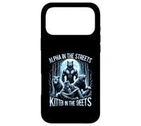 Custodia per iPhone 17 Pro Max alfa nelle strade gattino nelle lenzuola lupo mannaro lupo