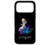 Custodia per iPhone 17 Pro Max Alice Adventures Wonderland Vintage Libro Citazione Lewis Carrol