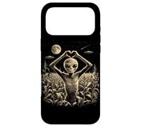 Custodia per iPhone 17 Pro Max Alien Heart Hand Sign Cute UFO Extraterrestre Love