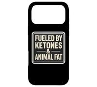 Custodia per iPhone 17 Pro Max Alimentato Da Chetoni E Animali Grassi Keto Carnivore Dieta Citazione