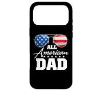 Custodia per iPhone 17 Pro Max All American Dad USA Flag Sunglasses 4th Of July