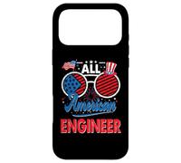 Custodia per iPhone 17 Pro Max All American Engineer American Flag Sunglasses 4th Of July
