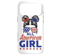 Custodia per iPhone 17 Pro Max All American Girl Sunglasses USA Flag 4th of July