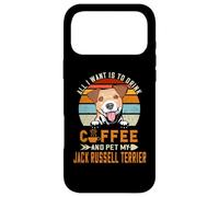 Custodia per iPhone 17 Pro Max All I Want Is To Drink Coffee Pet My Jack Russell Terrier