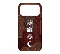 Custodia per iPhone 17 Pro Max Allah musulmano e profeta Maometto Nome Kaaba mezzaluna Islam
