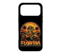 Custodia per iPhone 17 Pro Max Alligatore Suonare Chitarra Florida Tramonto Vacanza Vintage