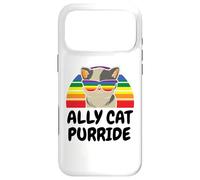 Custodia per iPhone 17 Pro Max Ally Cat Purride Cool Gay Pride Rainbow Flag Proud Ally Cat